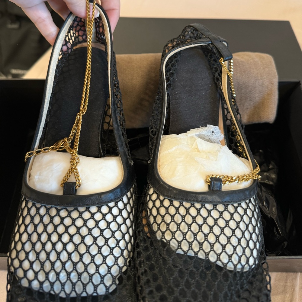 Bottega Veneta Fishnet Heels